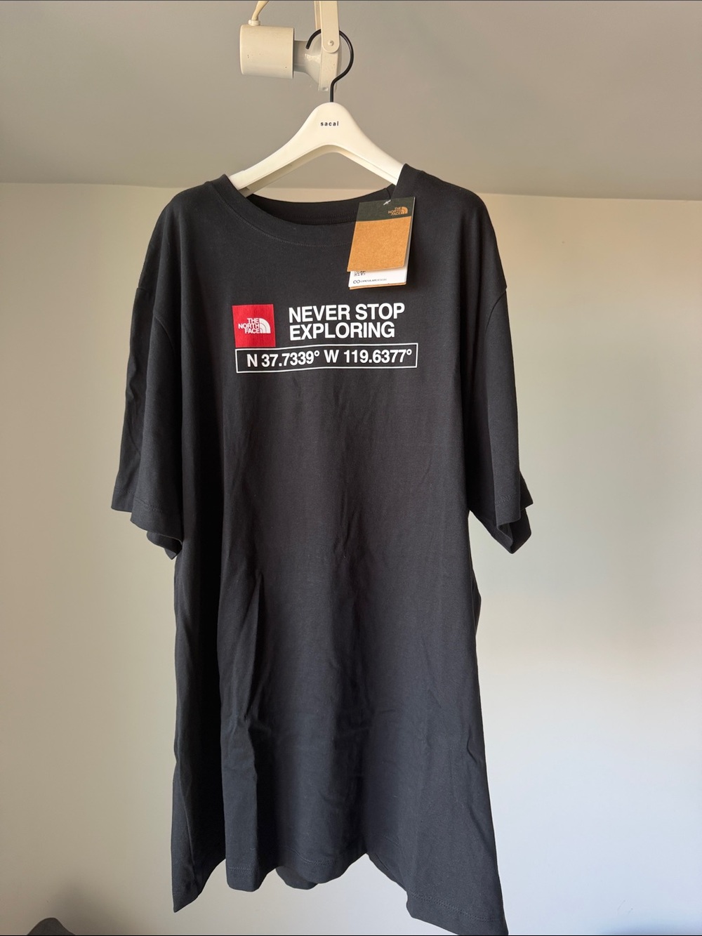 The North Face Black 'Never Stop Exploring'  T-Shirt NWT